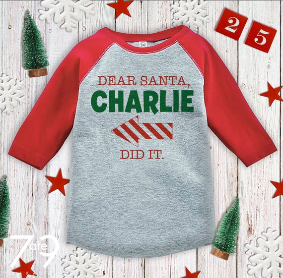 Childrens Dear Santa Long Sleeved T-Shirt