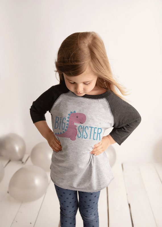 7 ate 9 Apparel Girls Sister Baseball Red Raglan Tee