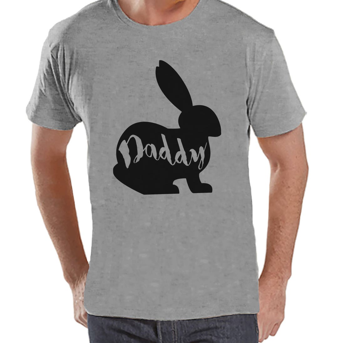 Men's Easter Shirt Mens Daddy Bunny Happy Easter Shirt Happy Easter ...