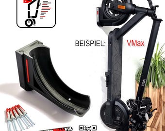 ScooterWallFix – Wandhalterung för E-Scooter | Einschubhalterung für 8,5–10 Zoll Reifen | Tillverkad i Tyskland