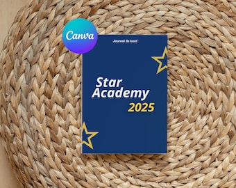 Quaderno personalizzabile Star Academy 2025 - CANVA