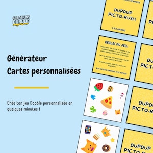 Générateurs de cartes personnalisées - Idée de cadeau pour anniversaire, mariage, soirée entre amis (Similiaire DOOBLE)