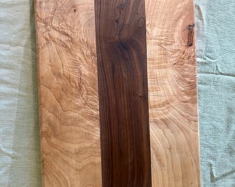 Maple and walnut cutting board