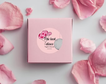 Customisable Pink Cowgirl Bridal Shower & Bachelorette Party Sticker Templates