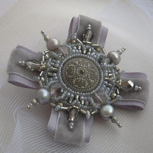 Beaded brooch, jewelry