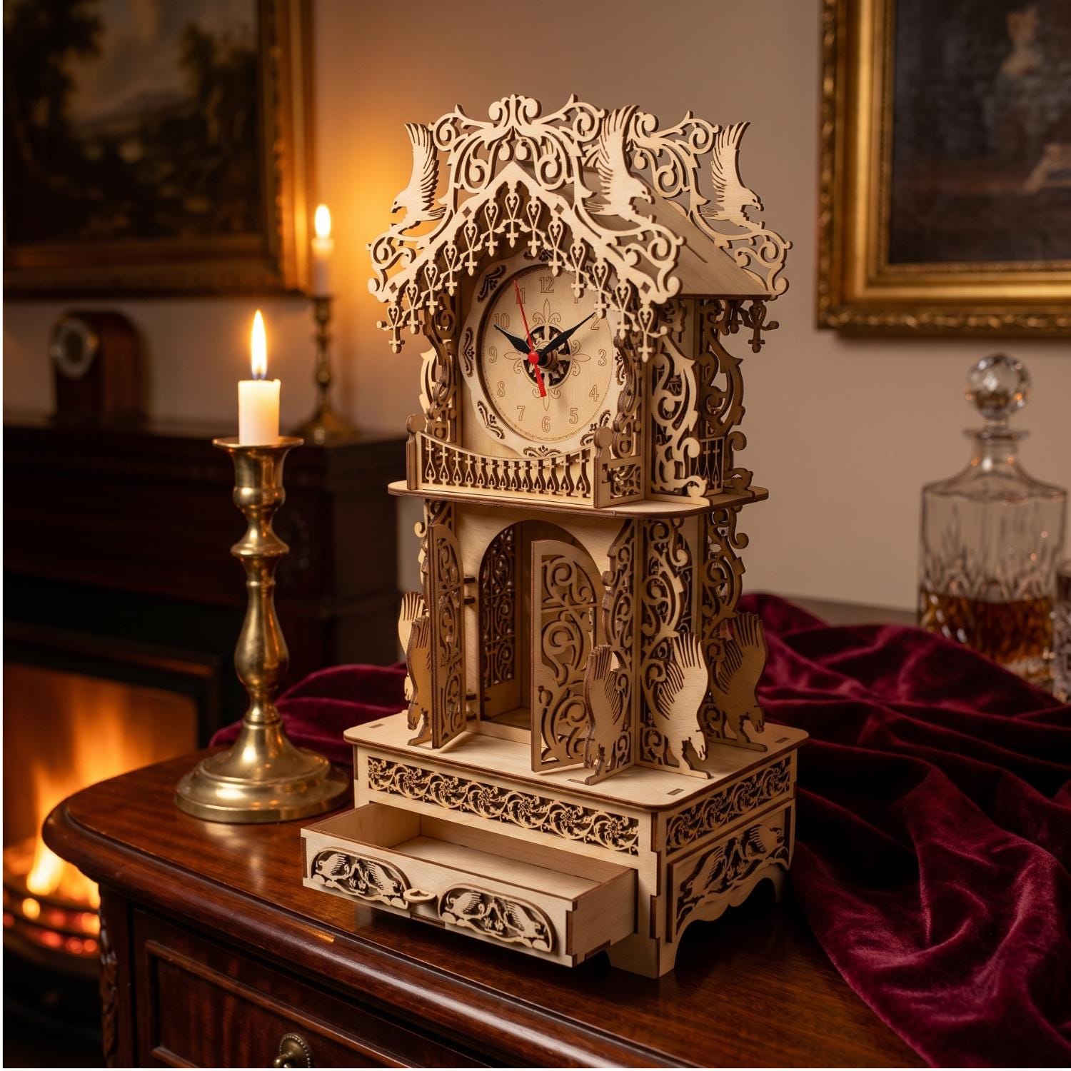 Vintage desk clock - Etsy 日本