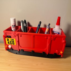Land Rover Defender Inspired Personalised Rear Tub Pen Pot Desk Tidy, 4x4 Gift, Car Lovers