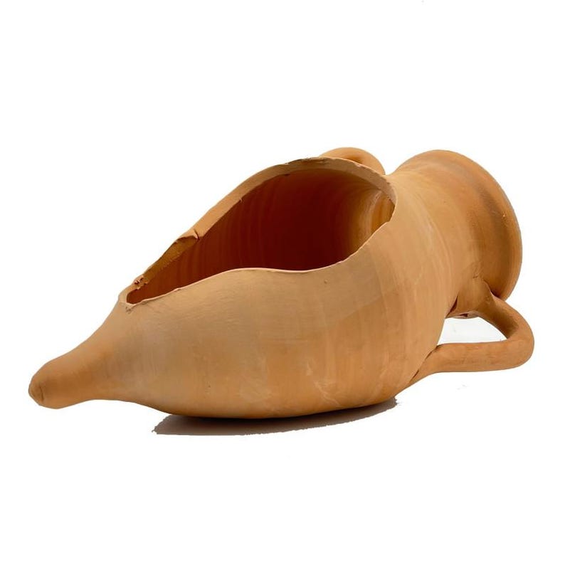 Terracotta Carved Pointed Amphora - Available in Various Sizes image 2