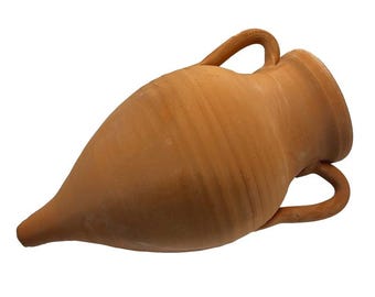 Pointed Terracotta Amphora - Antique Style, Various Sizes Available