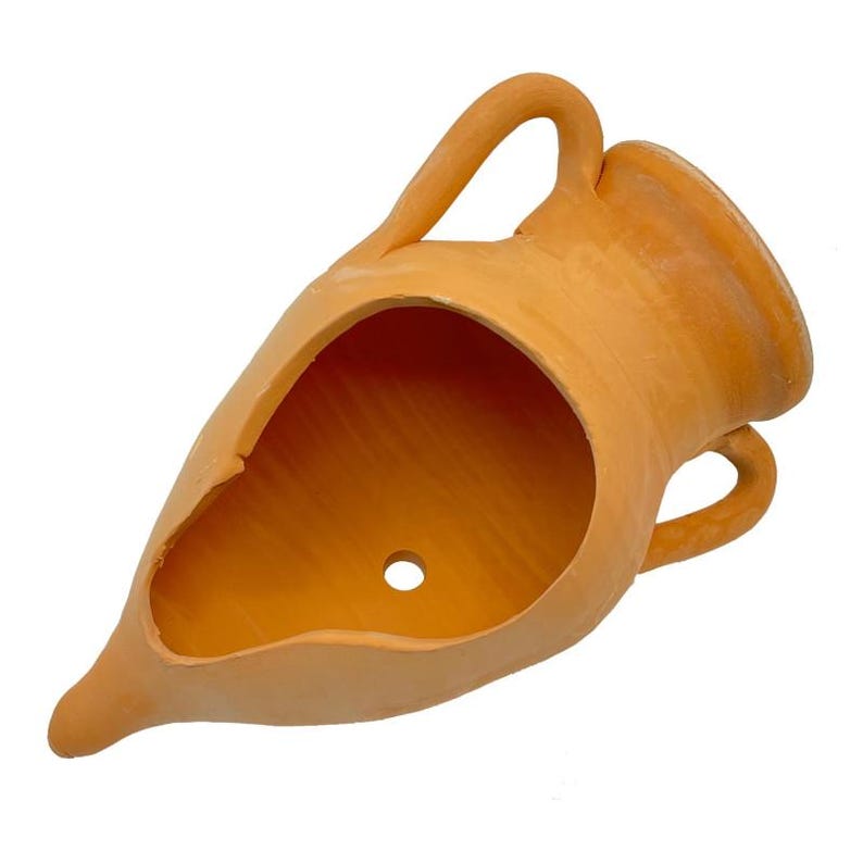 Terracotta Carved Pointed Amphora - Available in Various Sizes image 1