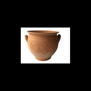 Caspo' in Terracotta Fluted with Handles - Various Sizes