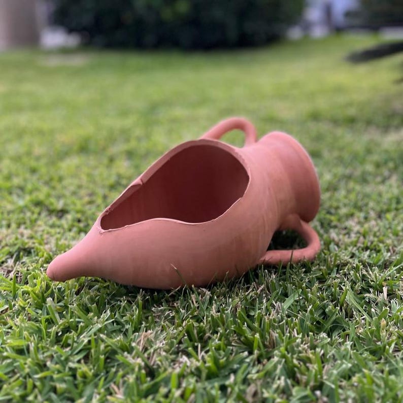 Terracotta Carved Pointed Amphora - Available in Various Sizes image 8