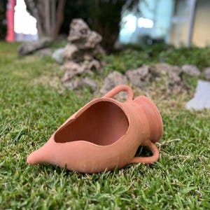 Terracotta Carved Pointed Amphora - Available in Various Sizes image 9