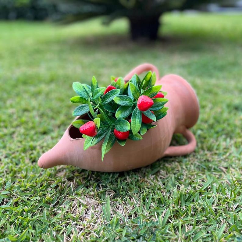 Terracotta Carved Pointed Amphora - Available in Various Sizes image 7