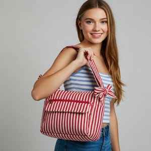 Elegante borsa a tracolla con cerniera: cartamodello in PDF e video tutorial