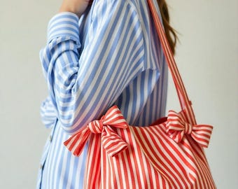 Cute Tote Bag with Zipper - PDF Sewing Pattern & Video Tutorial