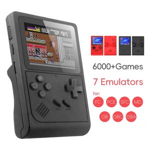 Consola de juegos portátil retro: 6000 juegos clásicos, emulador de GB/GBA/SNES/NES/FC, minirreproductor portátil de regalo para niños y adultos.