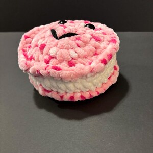 Crocheted Pink Macaron