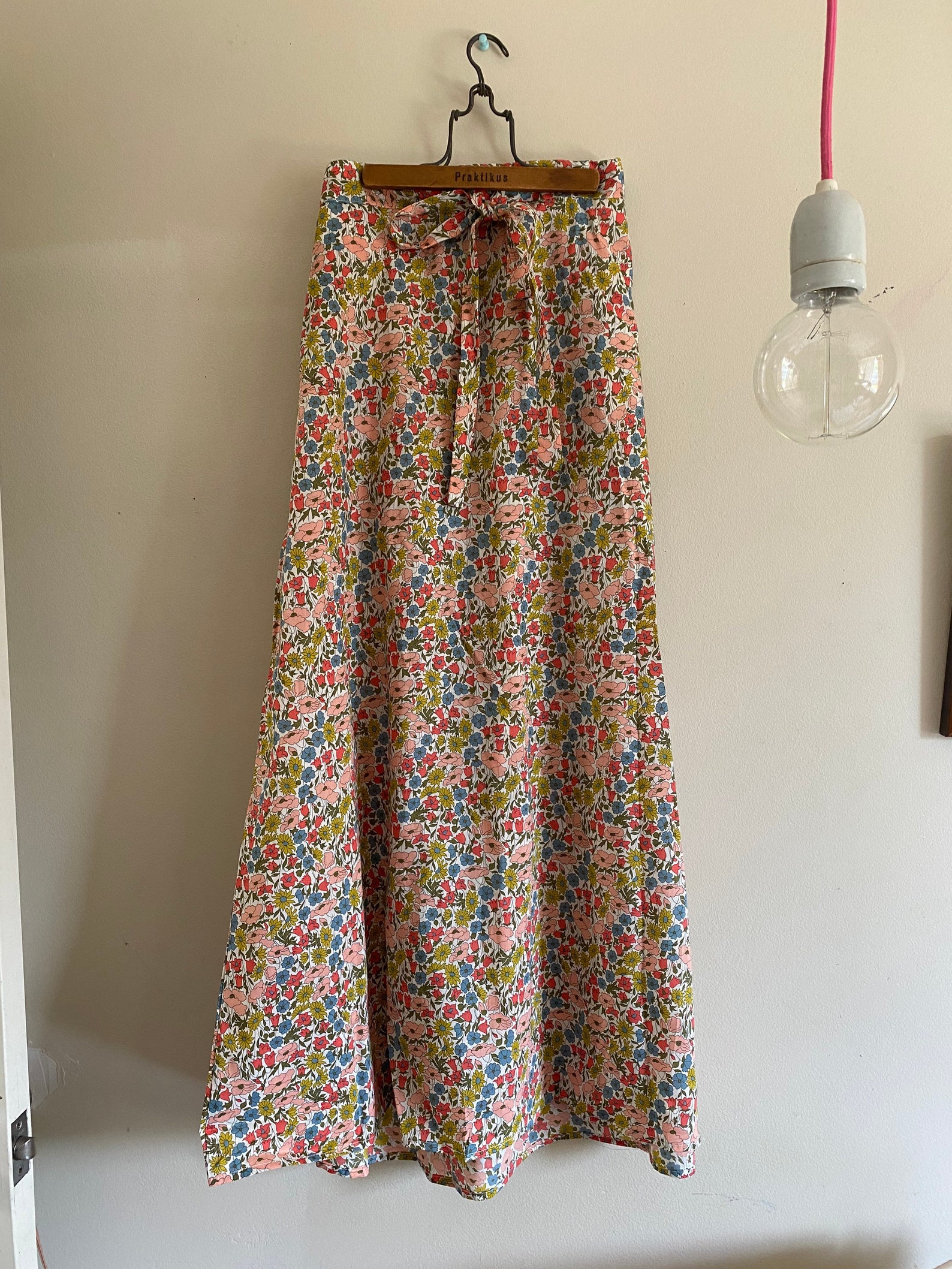 liberty print maxi skirt