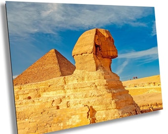 Sphinx and Pyramid Photo Print: Egypt Travel Wall Art