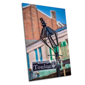 New Orleans, French Quarter, Mardi Gras, Carnival in New Orleans, Rue Toulouse, French Quarter Street Sign, New Orleans Wall Art, NOLA Art