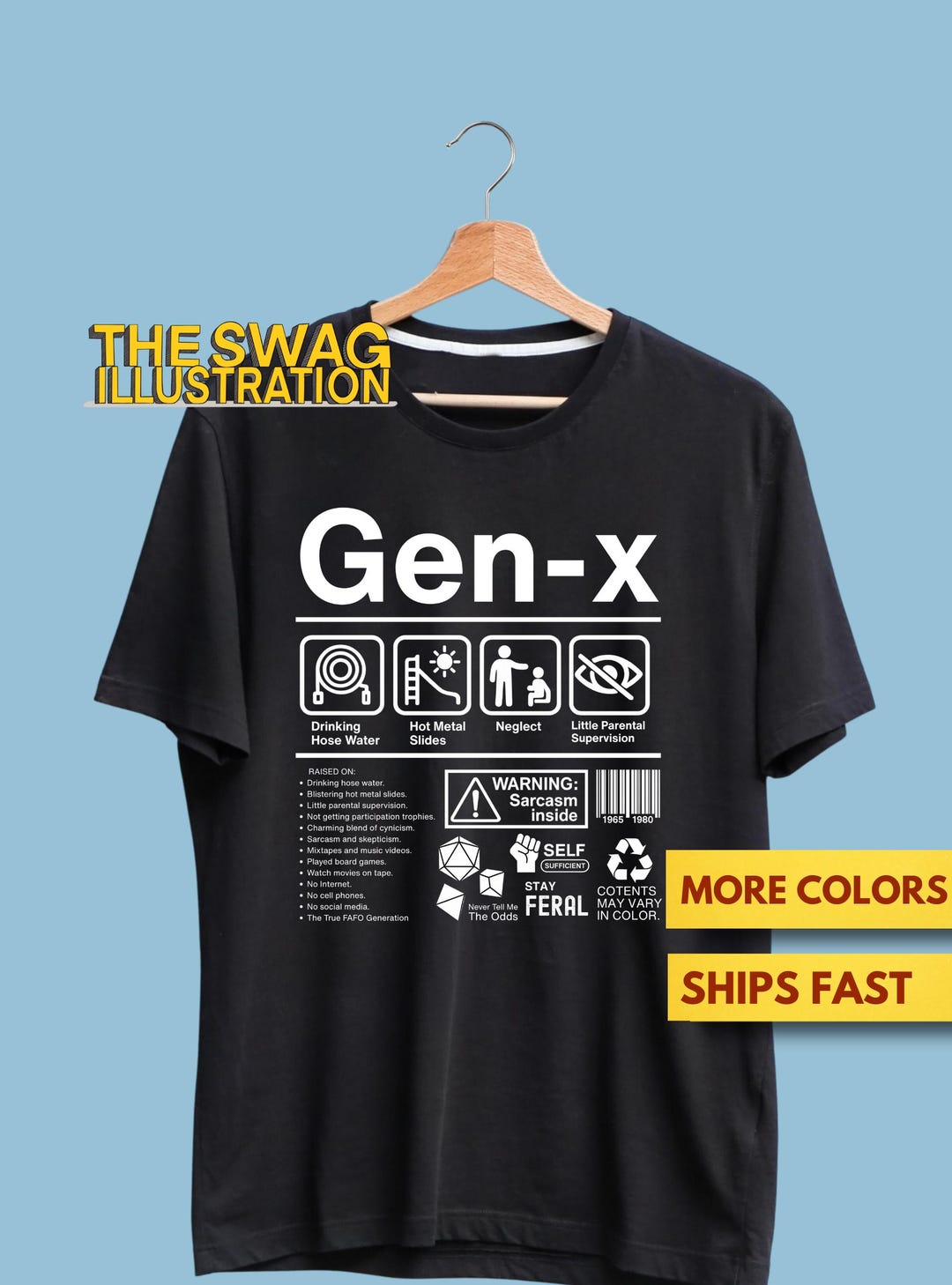 Generation X Shirt, Funny 80s 90s Gen X Label Shirt, Gen X Danger