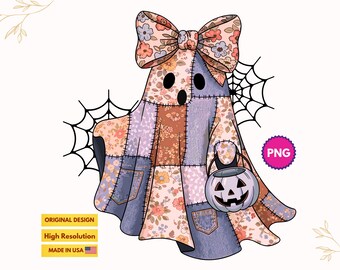 パッチワークゴーストPNG、レースゴーストPNG、レトロハロウィンPNG、不気味な季節PNG、コケットゴーストPNG、秋のコケットPNG、プレッピーな秋PNG