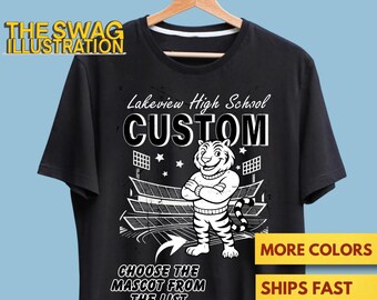 CUSTOM FOOTBALL PNG, Retro School Mascot Png Big Pride Png School Pride School Spirit Png Spirit Team Png Custom Team Mascot Png Trendy Png