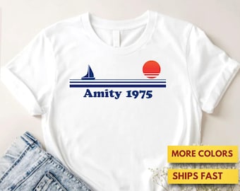 Jaws Amity 1975 Shirt, Amity Island Shirt, Premium Ultra Soft Tee