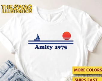 Jaws Amity 1975 Shirt, Amity Island Shirt, Premium Ultra Soft Tee