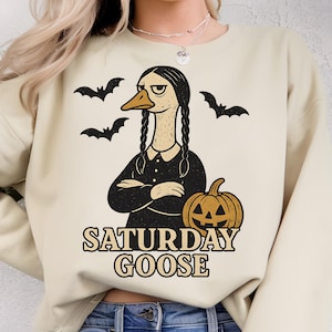 Goose Halloween Png, Funny Goose Png, Gothic Duck Png, Trendy Halloween Png, Halloween Goose Sublimation, Halloween Silly Goose Clipart