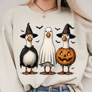 Halloween Goose PNG, Funny Goose PNG, Halloween Shirt, Autumn Png, Skeleton Goose, Halloween Sublimation Design, Pumpkin Goose Shirt Png