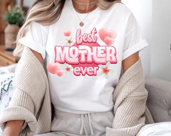 Best Mom Ever Mother's Day PNG, Mom with Floral PNG, Mother's Day, Mom PNG, Sublimate Designs Download