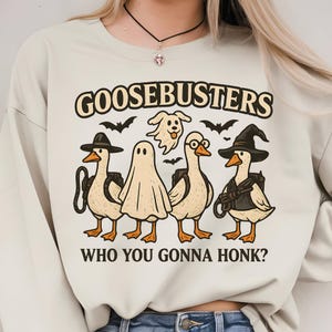 Goosebusters Halloween PNG, Funny Goose Ghost Design (Digital Download)