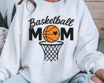 Basketball Mom PNG, Sporty Sublimation Clipart (Digital Download)