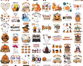 Halloween PNG Bundle, 160+ Spooky Season Clipart (Digital Download)
