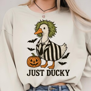 Just Ducky Halloween Png, Goose Halloween Png, Funny Halloween Png, Horror Character Png, Retro Horror Png, Horror png, Halloween png