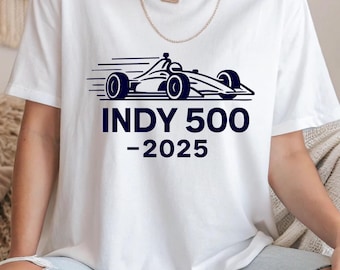 Indy 500 2025 Race Car PNG, Fast Speed Racing Graphic, Digital Download for T-Shirts, Indy Racing Png, Sublimation