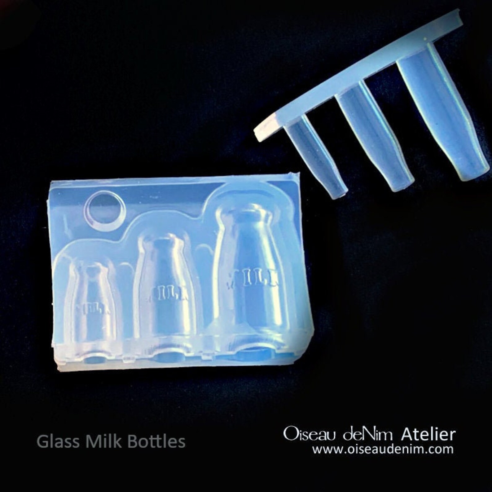 Dollhouse Miniature Glass Milk Bottles 3D Mold-diy Jewelry - Etsy