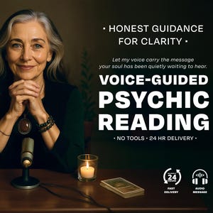 Voice-Guided Psychic Reading | Honest Insight & Soul Clarity | No Cards | 24h Delivery