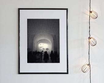 LIGHT EFFECTS | instant download, printable wall art, black and white architecture, ethereal, surreal, minimal, shadow, photo, silhouette