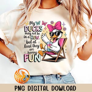 Funny Ducks Sarcastic PNG: Mental Health Shirt Design (Digital Download