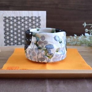 Japanese Handmade Black  Matcha Bowl – Mino Ware by Tamaki Yasuo | Japanese Chawan with Wooden Box | Tea Ceremony Gift,Japanese Tea Cup