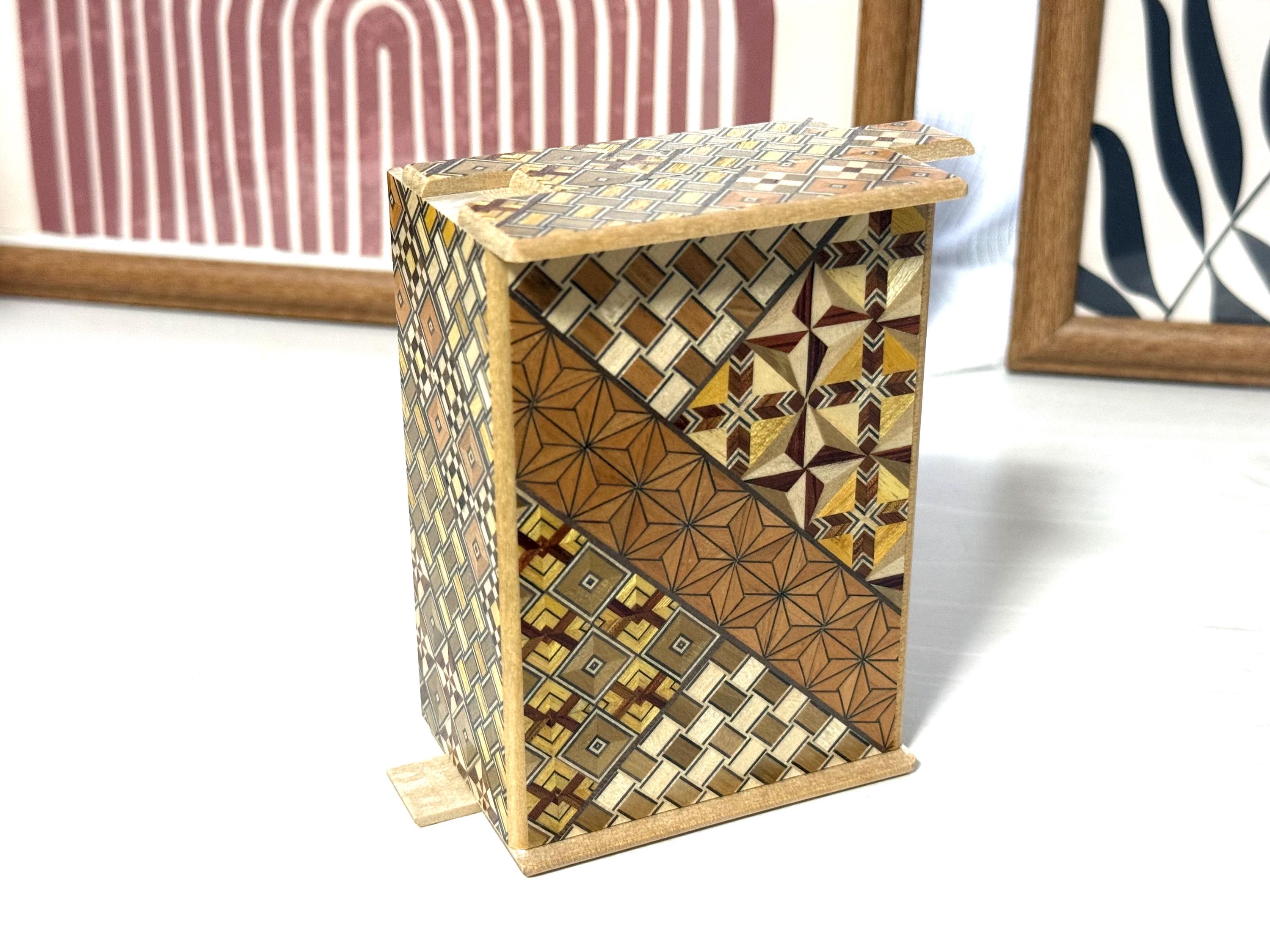 14 Step Japanese Handmade Wooden Puzzle Box(himitsu Bako 14 Step