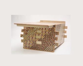Japanese 72-Step Secret Puzzle Box | Handmade Yosegi Wood Puzzle | 7-Inch Large Secret Compartment Box | Hakone Traditional Japanese Gift