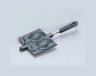 Japanese Taiyaki Pan | Cast Iron Fish-Shaped Cake Maker | Traditional Snack Mold for Homemade Taiyaki,Japanese Gift,Taiyaki Lovers Gift