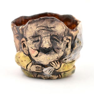 Vaso de cerâmica japonês feito à mão – Cerâmica artesanal exclusiva, Copo de saquê japonês exclusivo, Cerâmica japonesa, Xícara de chá japonesa, Xícara de café gelado, Cerâmica