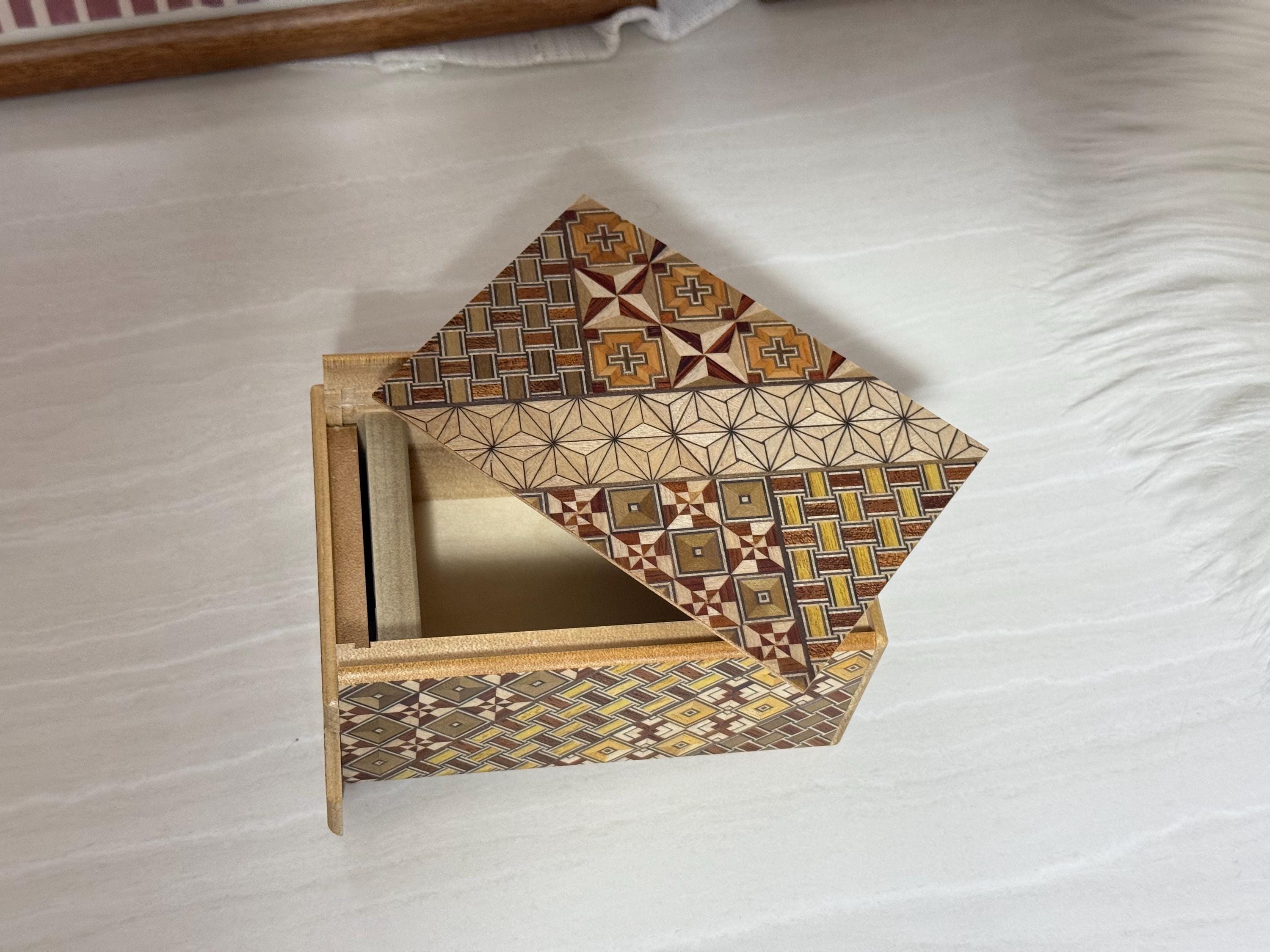 12 Step Japanese Handmade Wooden Puzzle Box(himitsu Bako 12step
