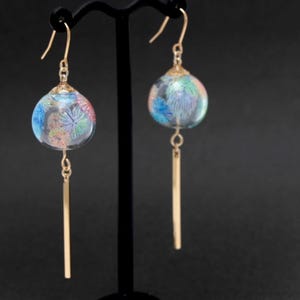Wind Chime Earrings,Hanabi earrings,Handmade Japanese Earrings,Wind bell earrings,Japanese Lover Gift,Kawaii earrings,Furin Earrings