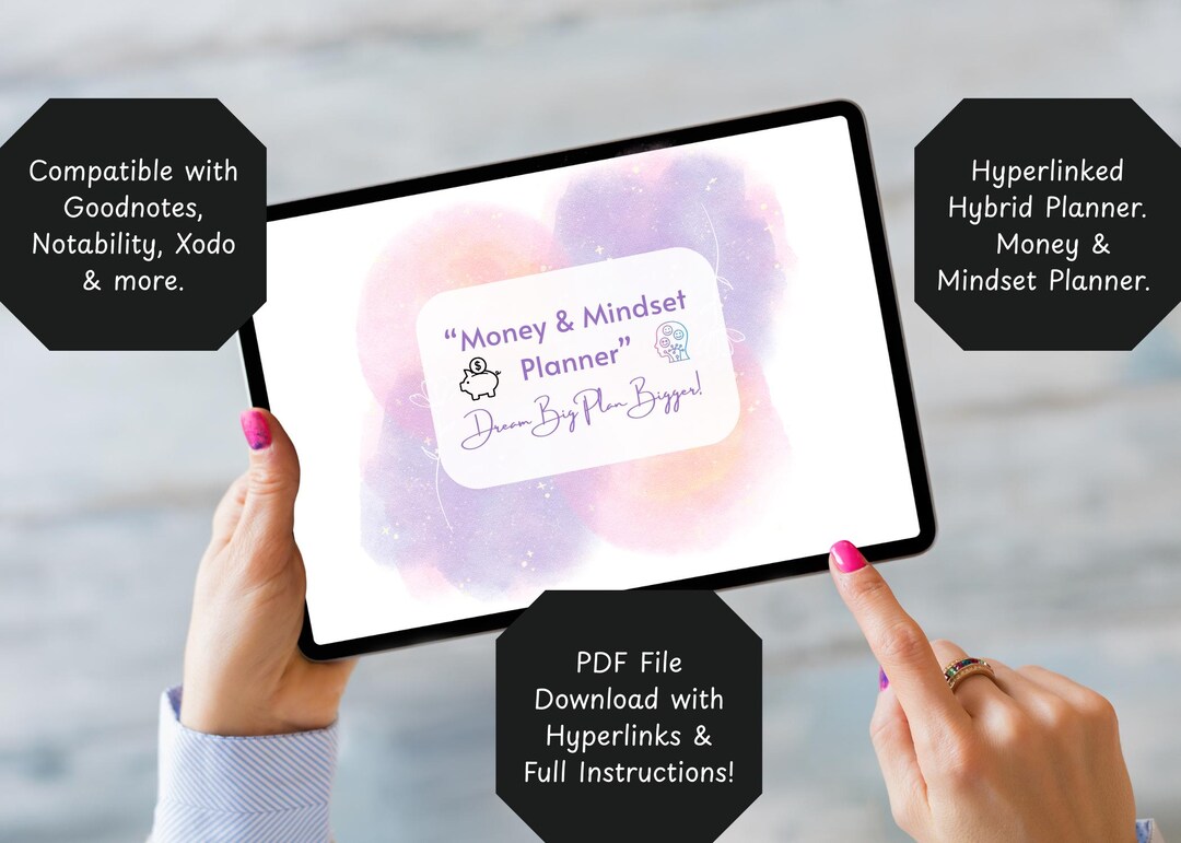 Digital Money & Mindset Planner: Interactive Hyperlinked PDF (goodnotes ...